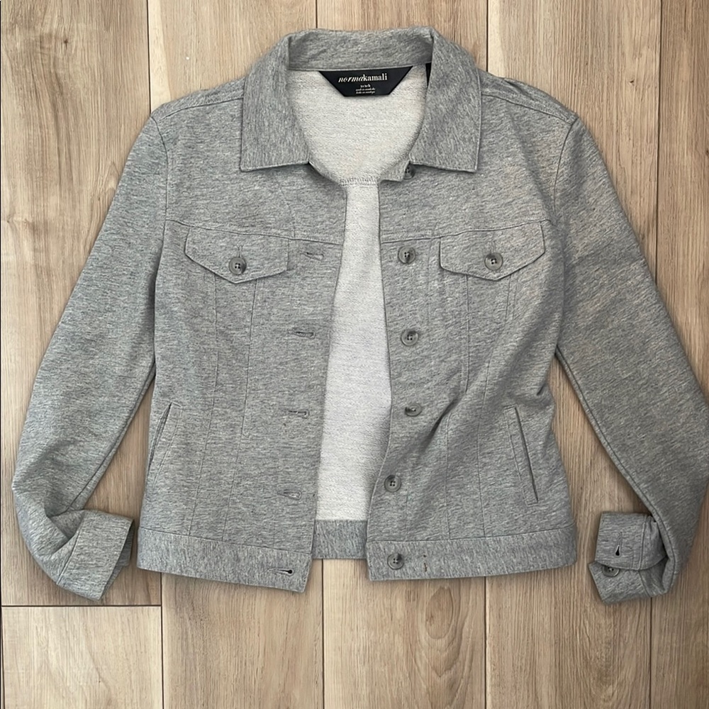 Norma Kamali Women's Gray Shirt Jacket